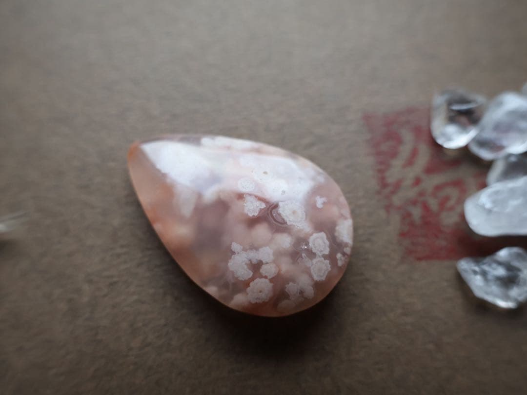 さかい 桜瑪瑙　マクラメ　ネックレス