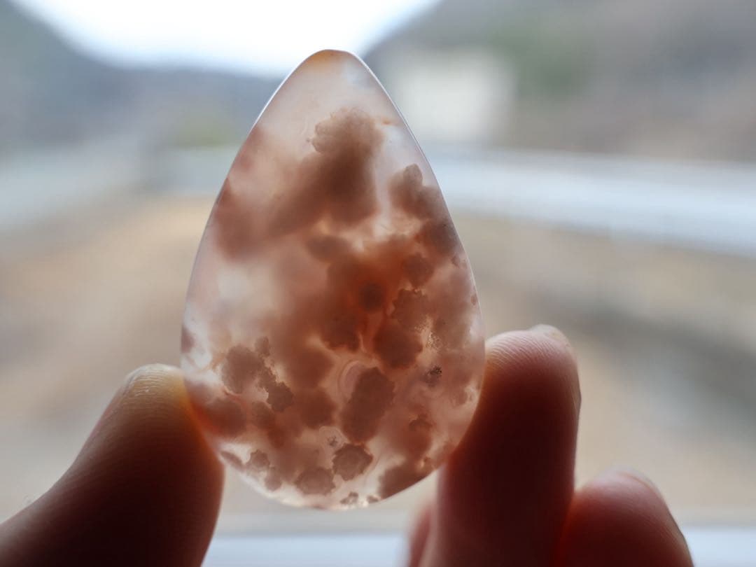 さかい 桜瑪瑙　マクラメ　ネックレス