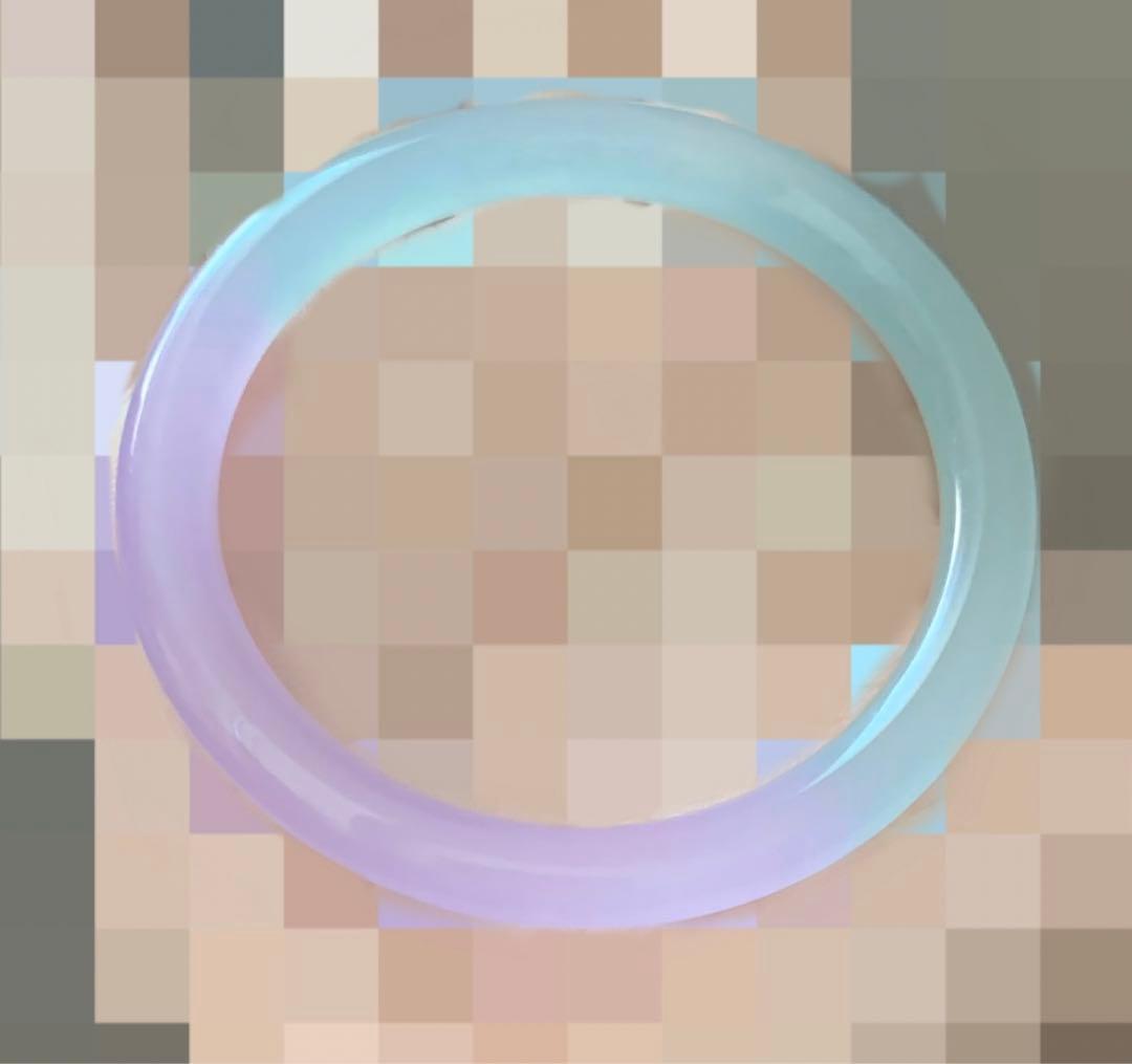 翡翠バングル　氷種翡翠バングル　玉髄バングル　瑪瑙バングル　天然石　翡翠　紫色