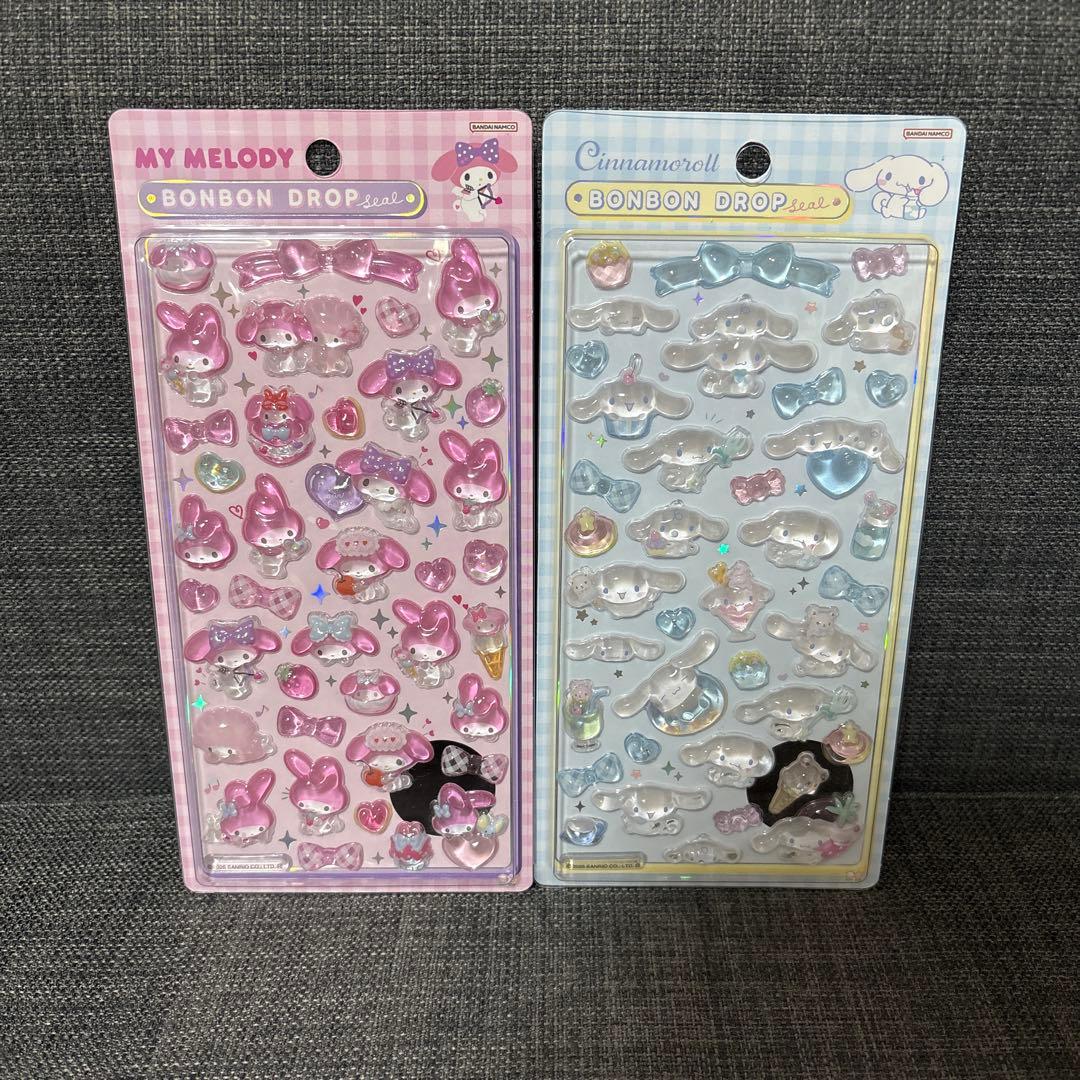 【正規品】【6枚セット】ボンボンドロップシール　サンリオ　第二弾