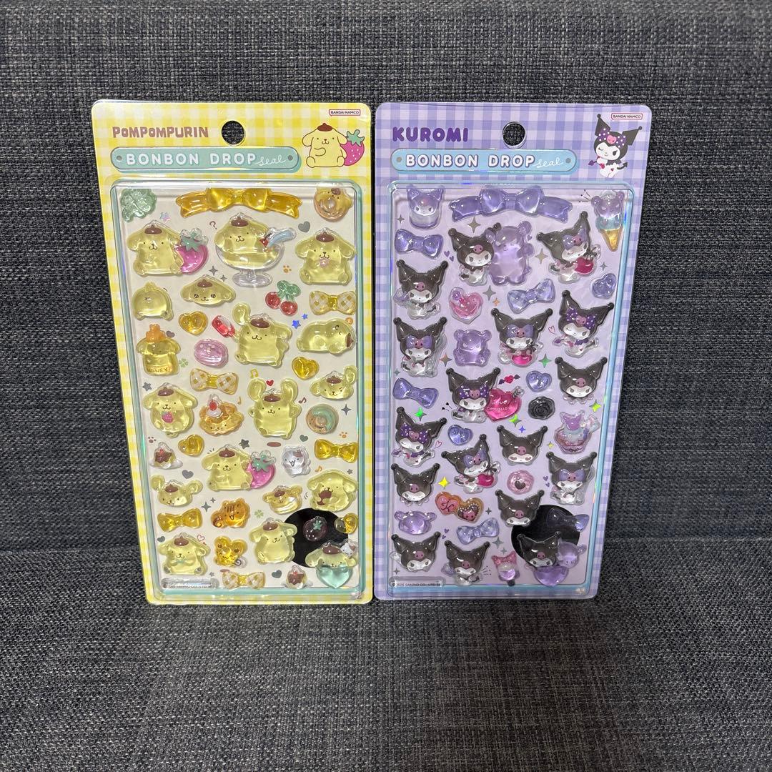 【正規品】【6枚セット】ボンボンドロップシール　サンリオ　第二弾