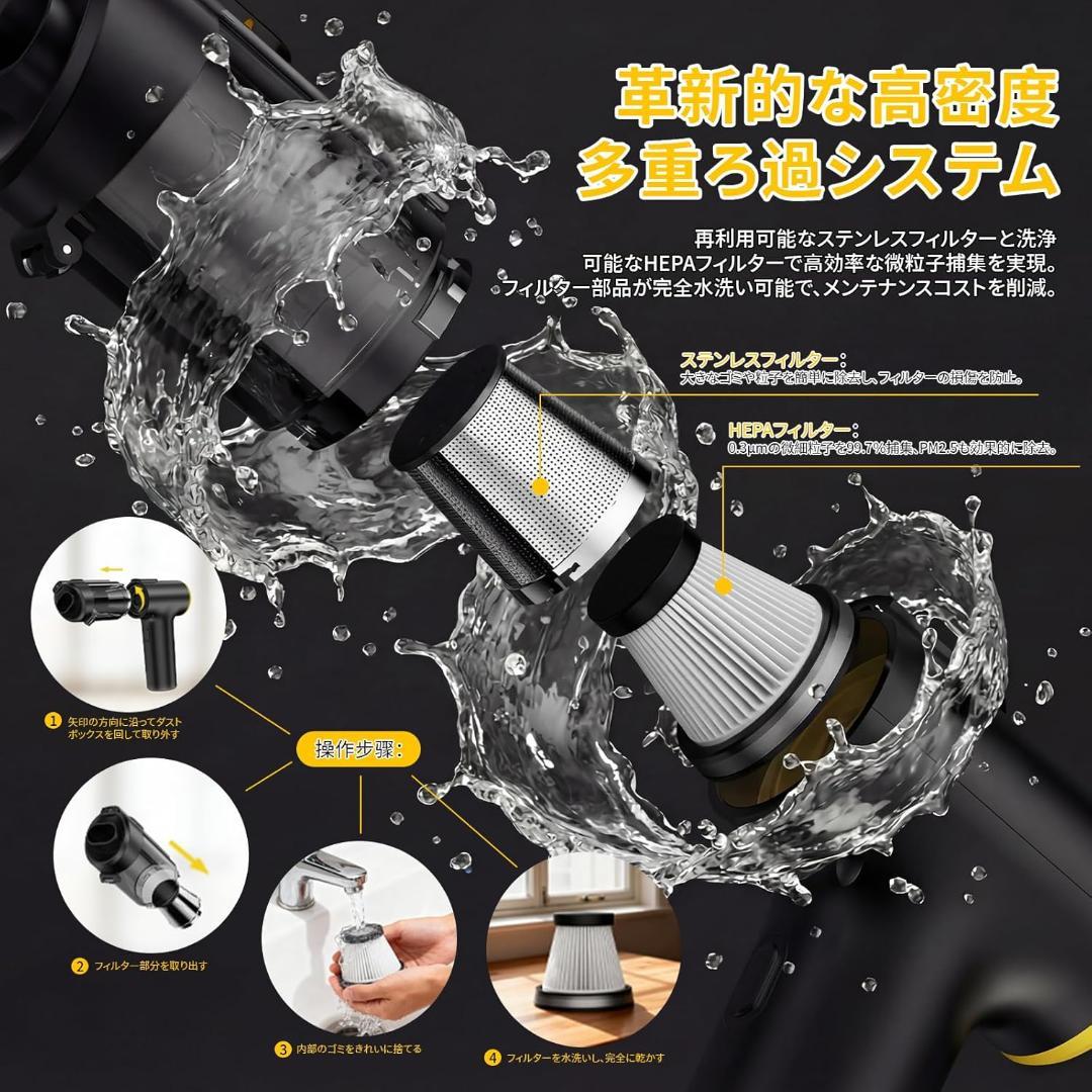 ハンディクリーナー 7800mAh 40000Pa