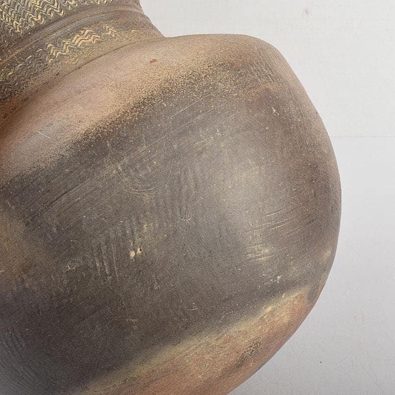 朝鮮美術　須恵器　新羅土器　壺　壺敷・時代箱付　V　R8018C