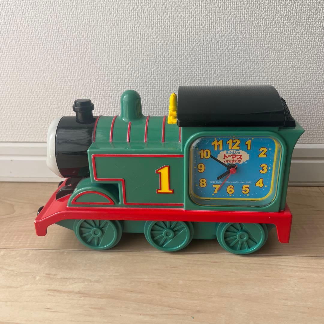 【レア‼️完動品】きかんしゃトーマス　目覚まし時計　懐中電灯　ライト