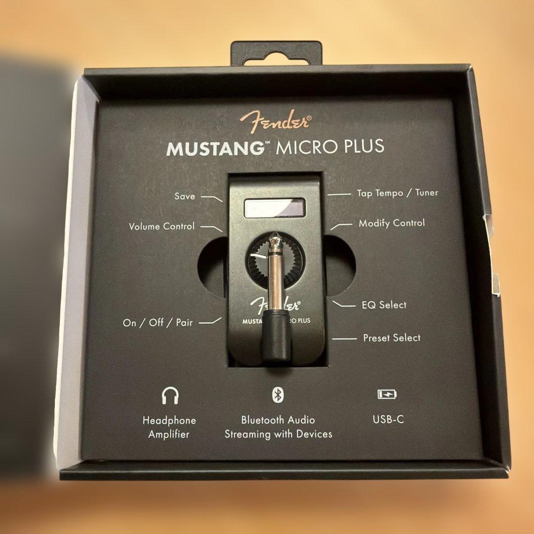 fender mustang micro plus ギターヘッドホンアンプ