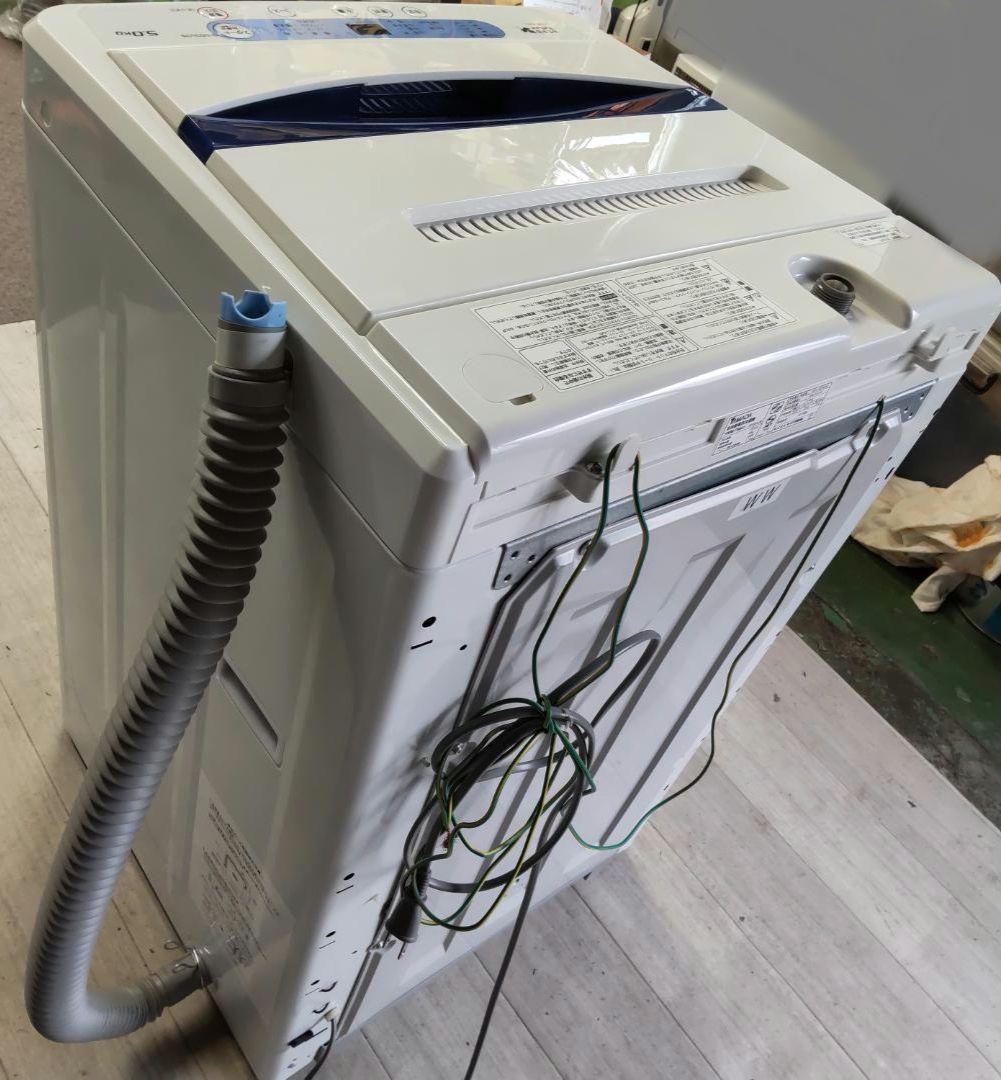 値下げ 18年製 5kg 風乾燥 近隣配送設置無料 給水ホース付 ヤマダ電機