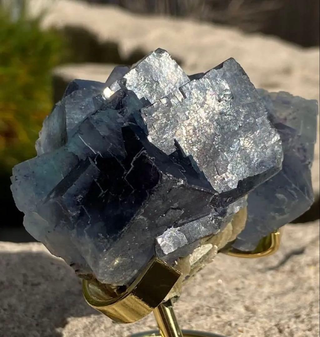 【最高品質】希少！ヤオガンシャンブルーフローライト⭐️N102