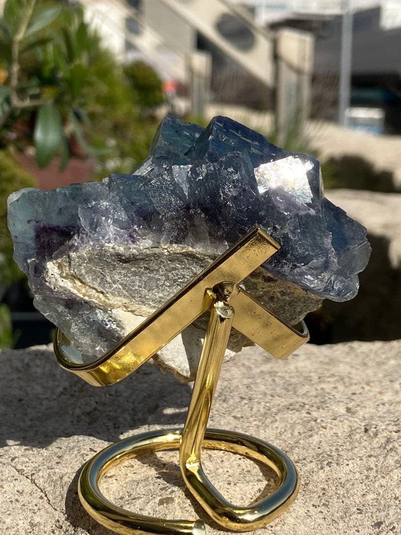 【最高品質】希少！ヤオガンシャンブルーフローライト⭐️N102