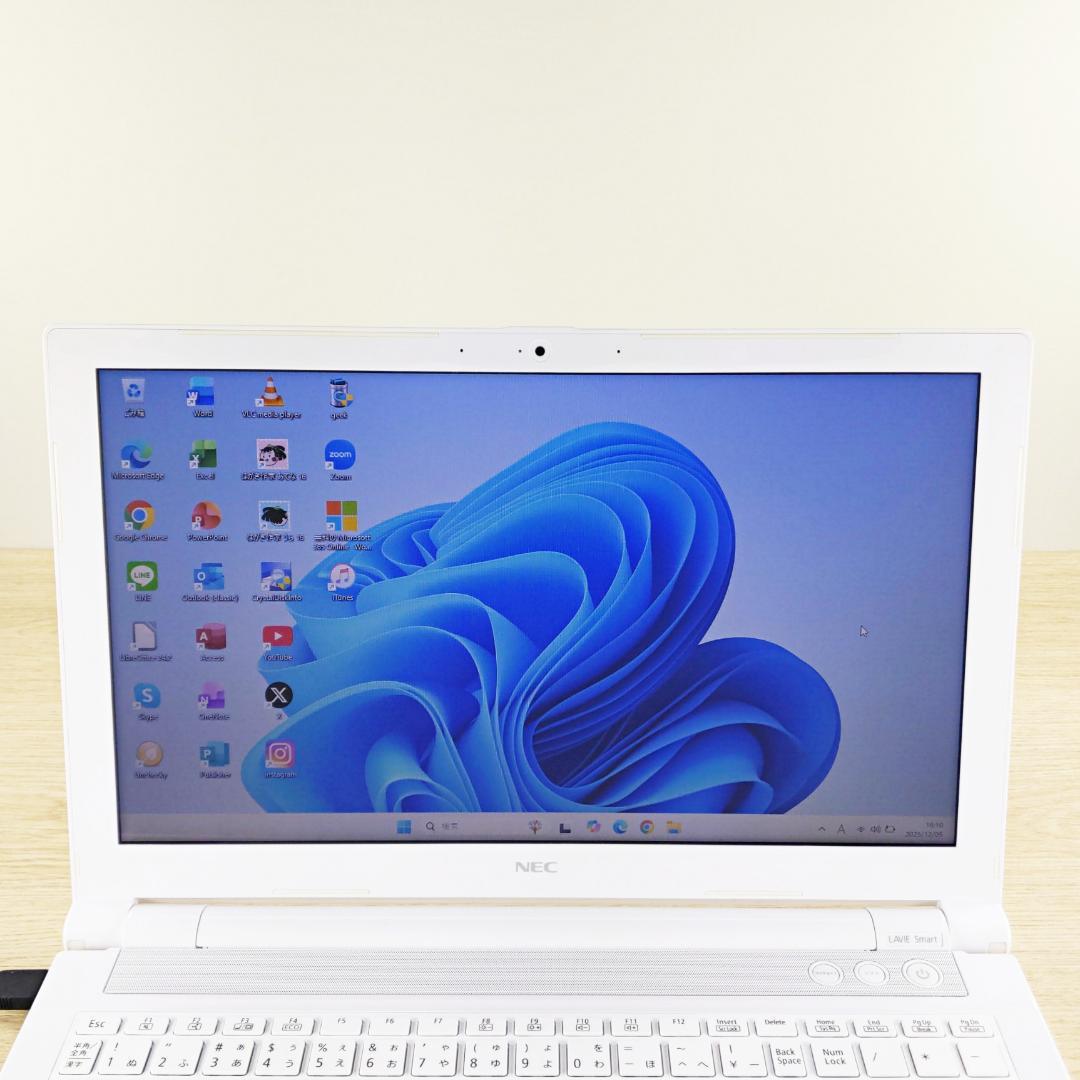 美品☆高速SSD☆Win11 NECノートパソコン 初期設定済み PC カメラ付