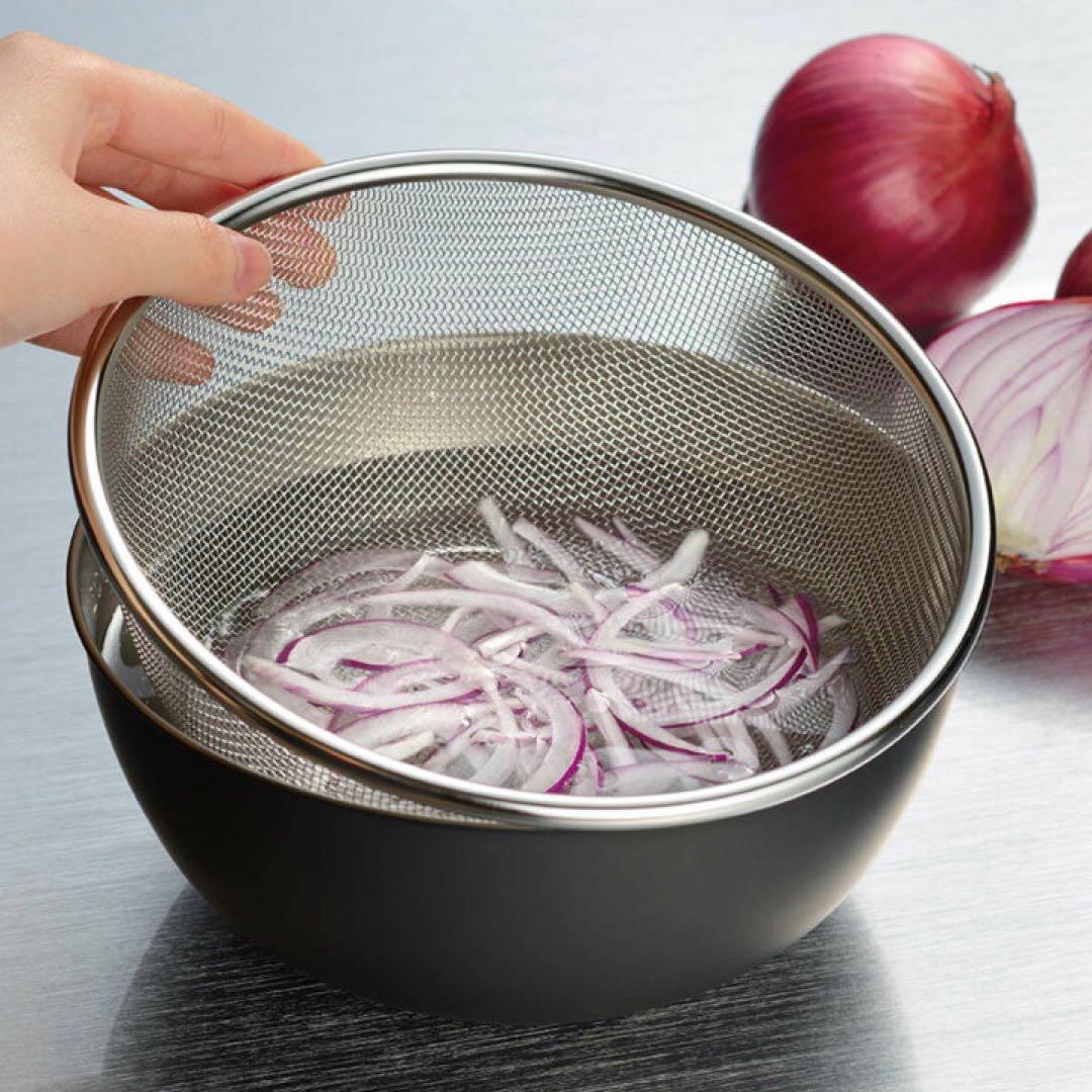 15cm 18cm 21cm おかって印 ステンレスざる・ボールセット