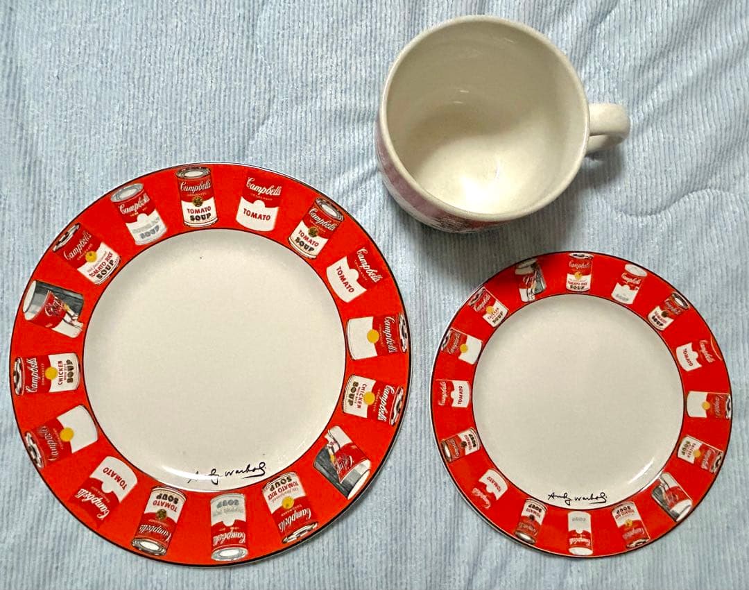 Campbell's 2サイズプレートとスープカップ