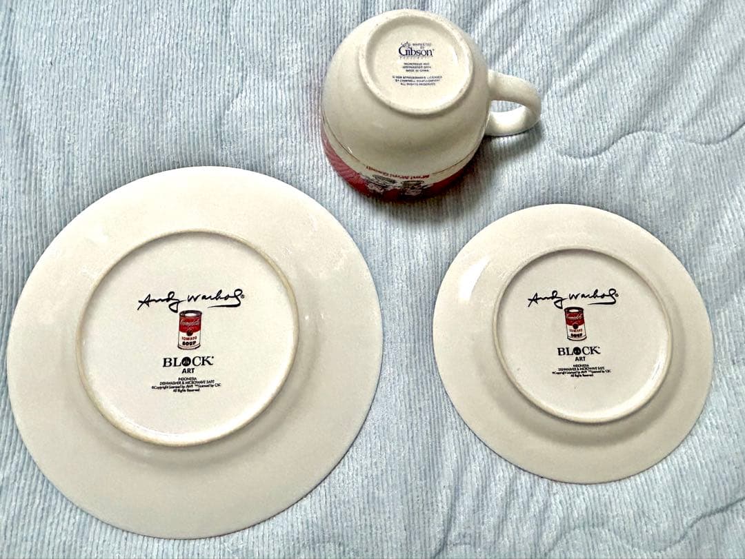 Campbell's 2サイズプレートとスープカップ