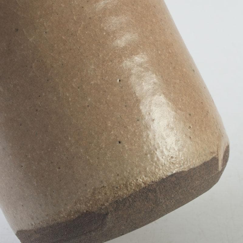 茶道具　瀬戸焼　古瀬戸　染付渦文　耳付茶入　時代箱　V　9950