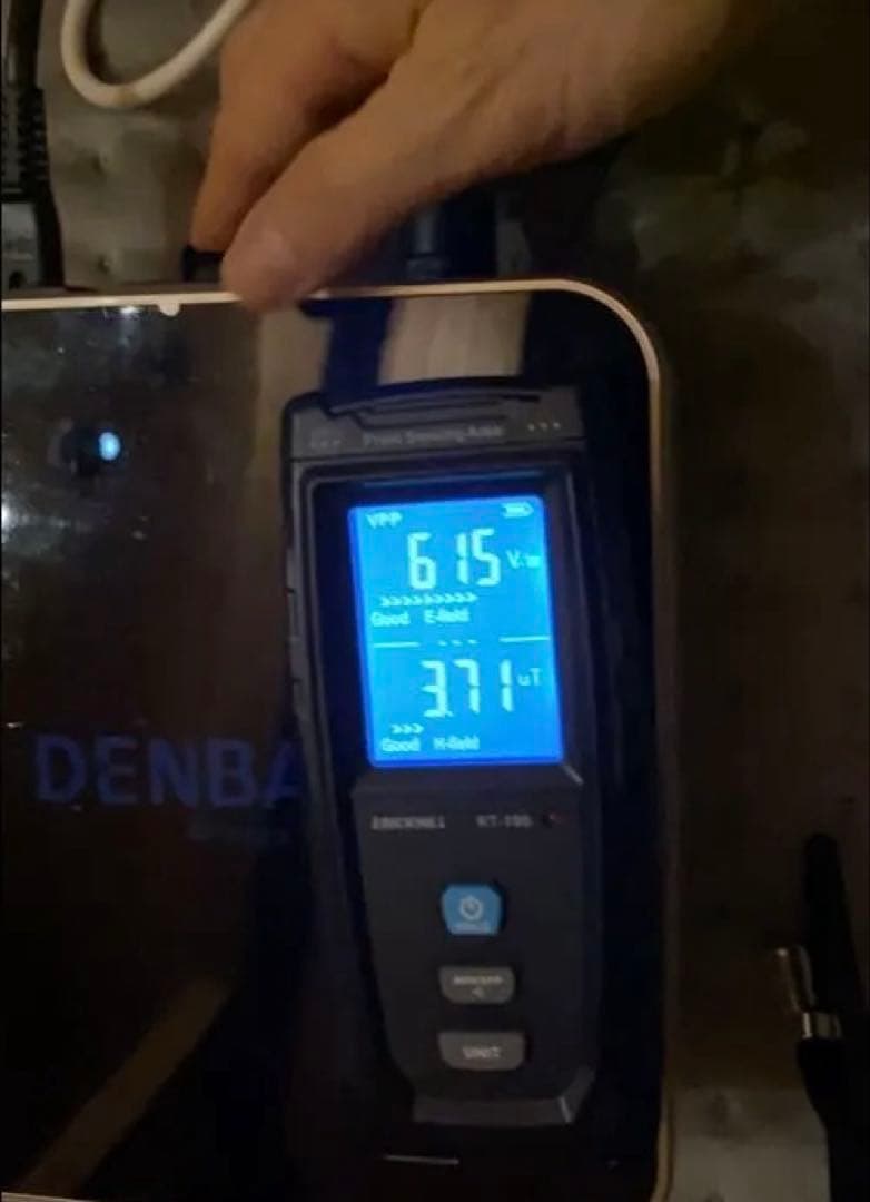 DENBA H 健康機器 専用カバーと電波計測器付き