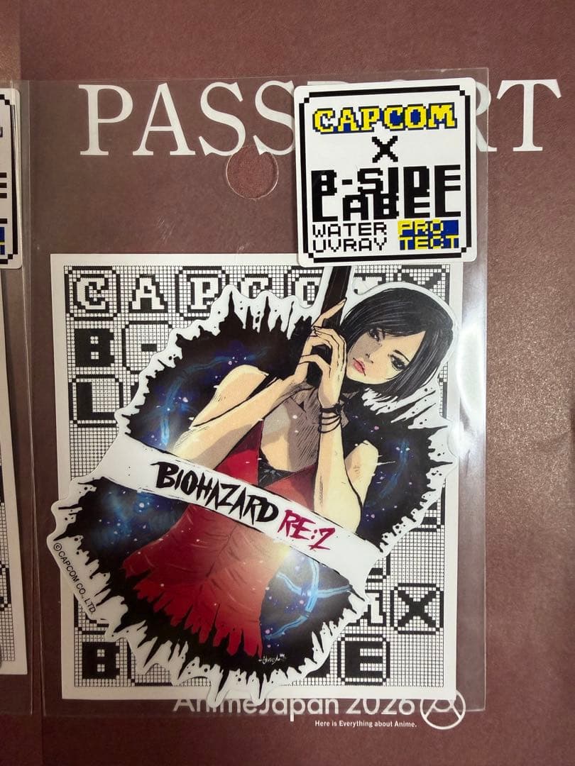 CAPCOM×B-SIDE LABELステッカー バイオハザード エイダ レオン