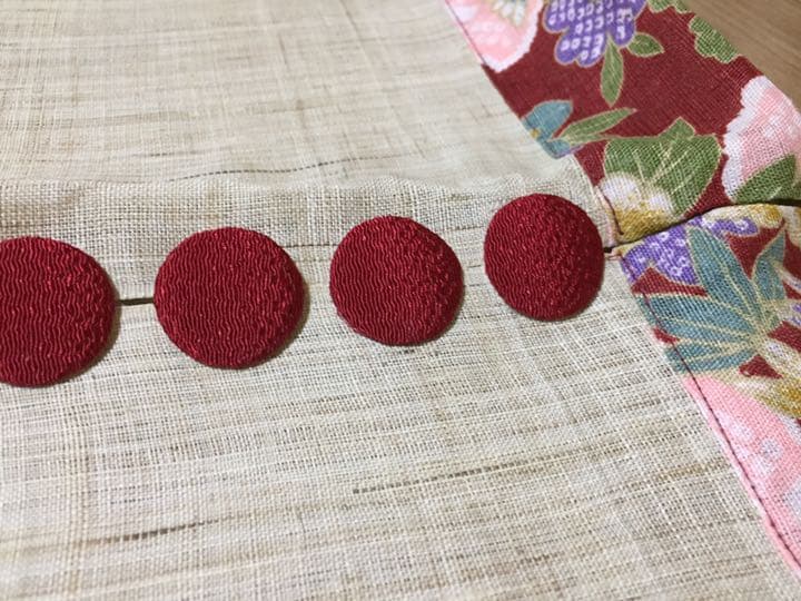 のれん棒付き本麻暖簾ちりめん和柄古布あそび
