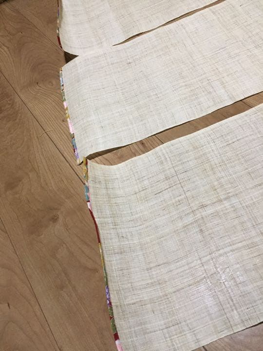 のれん棒付き本麻暖簾ちりめん和柄古布あそび