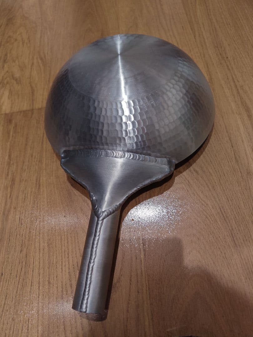 〚新品・未使用〛アルミ 打出 中華片手鍋 27cm