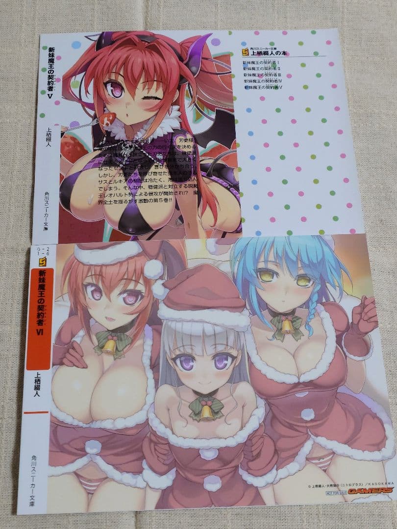 【バラ売り可】（ノベル版）新妹魔王の契約者　特典ブックカバー　10枚セット