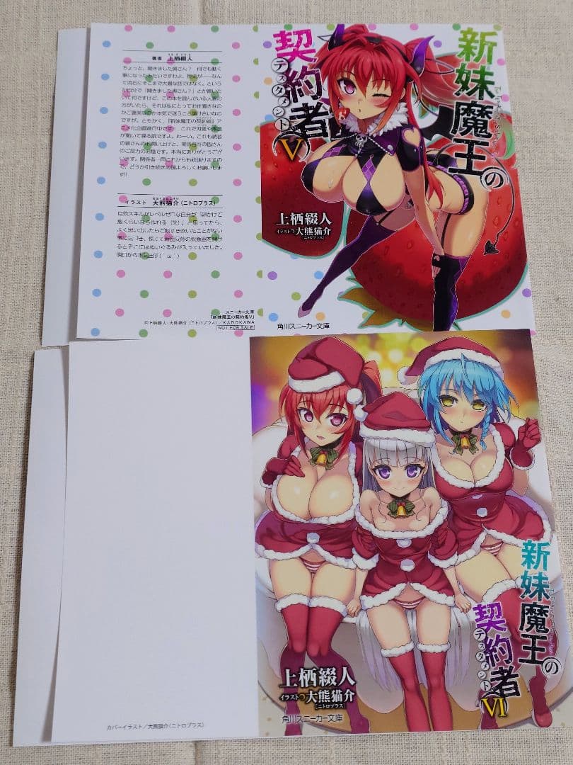 【バラ売り可】（ノベル版）新妹魔王の契約者　特典ブックカバー　10枚セット