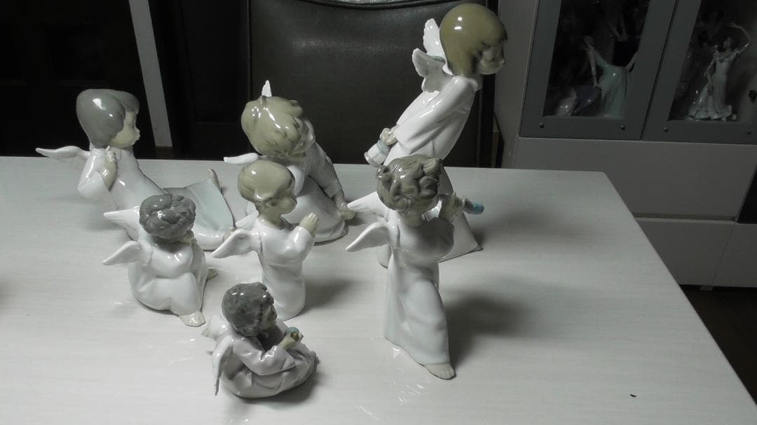 LLADRO　リヤドロ　【天使シリーズ７点】１　リアドロ　インテリアＬ484