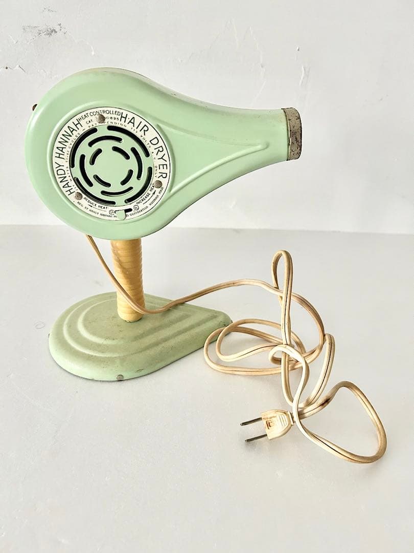 【アメリカヴィンテージ 】HANDY HANNAH社　ヘアードライヤー　ミント
