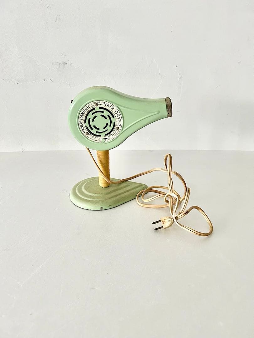 【アメリカヴィンテージ 】HANDY HANNAH社　ヘアードライヤー　ミント