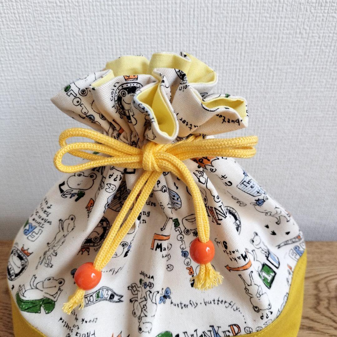 ♬78ayaさまオーダー専用☆入園入学5点セットHALLOカエルカナリアイエロー