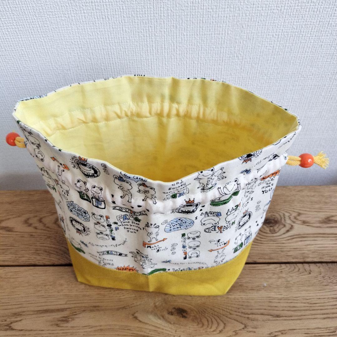 ♬78ayaさまオーダー専用☆入園入学5点セットHALLOカエルカナリアイエロー