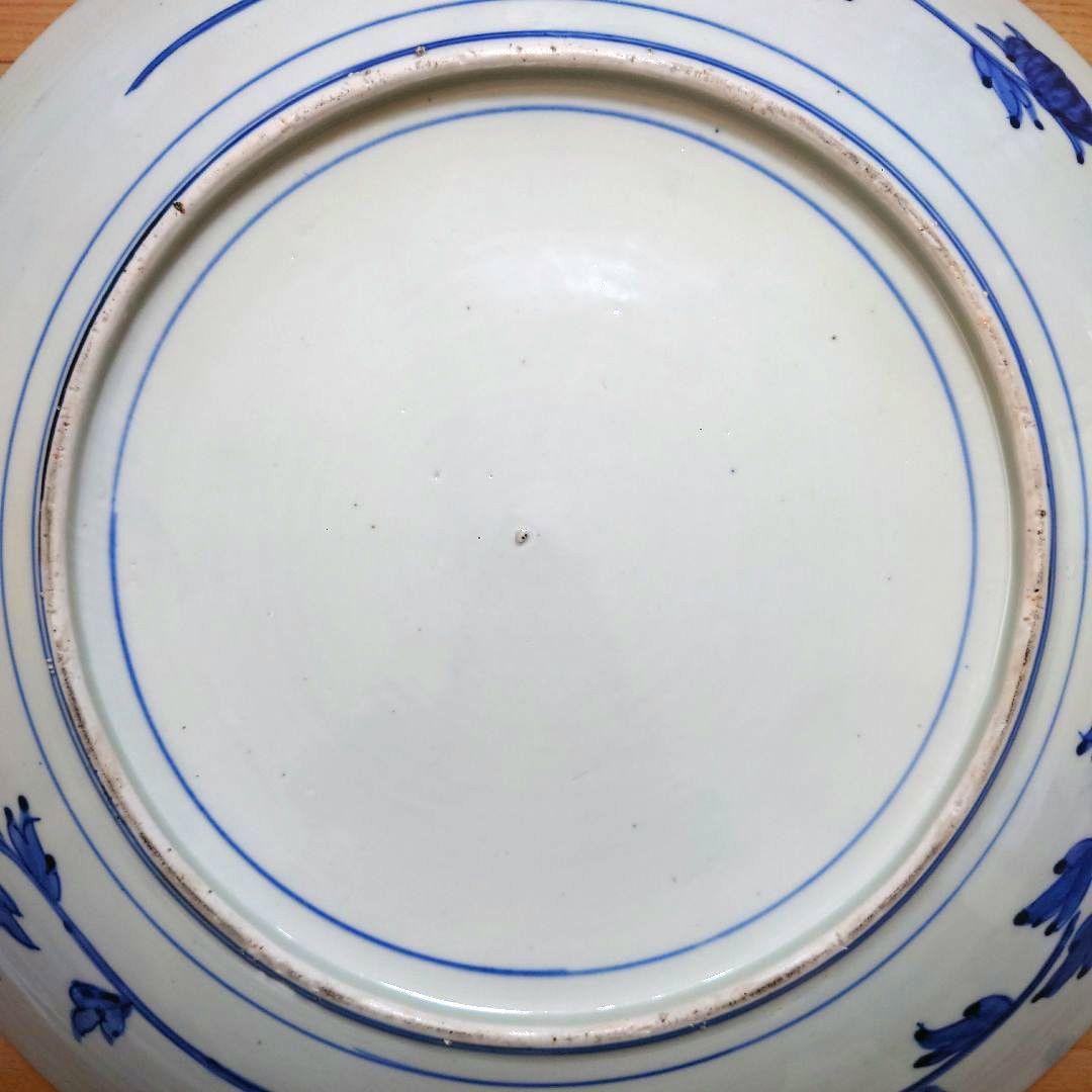 大値下げ⚫希少特大皿⚫古伊万里色絵松竹梅花唐子図大皿⚫直径約46.5cm大正時代