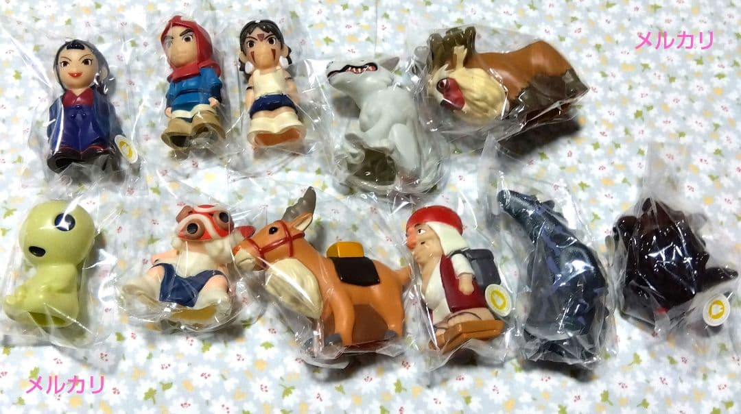 ジブリ指人形まとめ売り　もののけ姫１１種