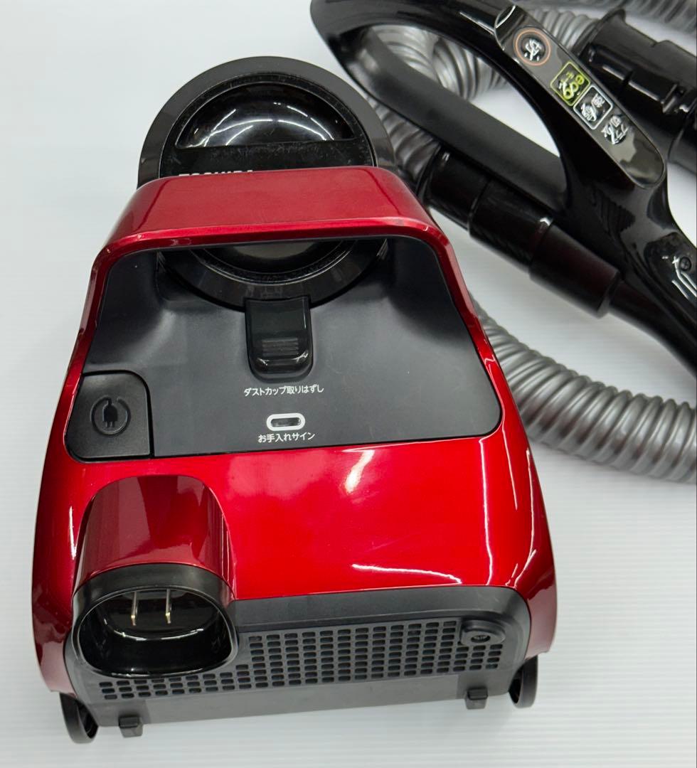 中古　掃除機　本体　東芝 VC-CF31 サイクロン 赤　ダスト　ホースセット