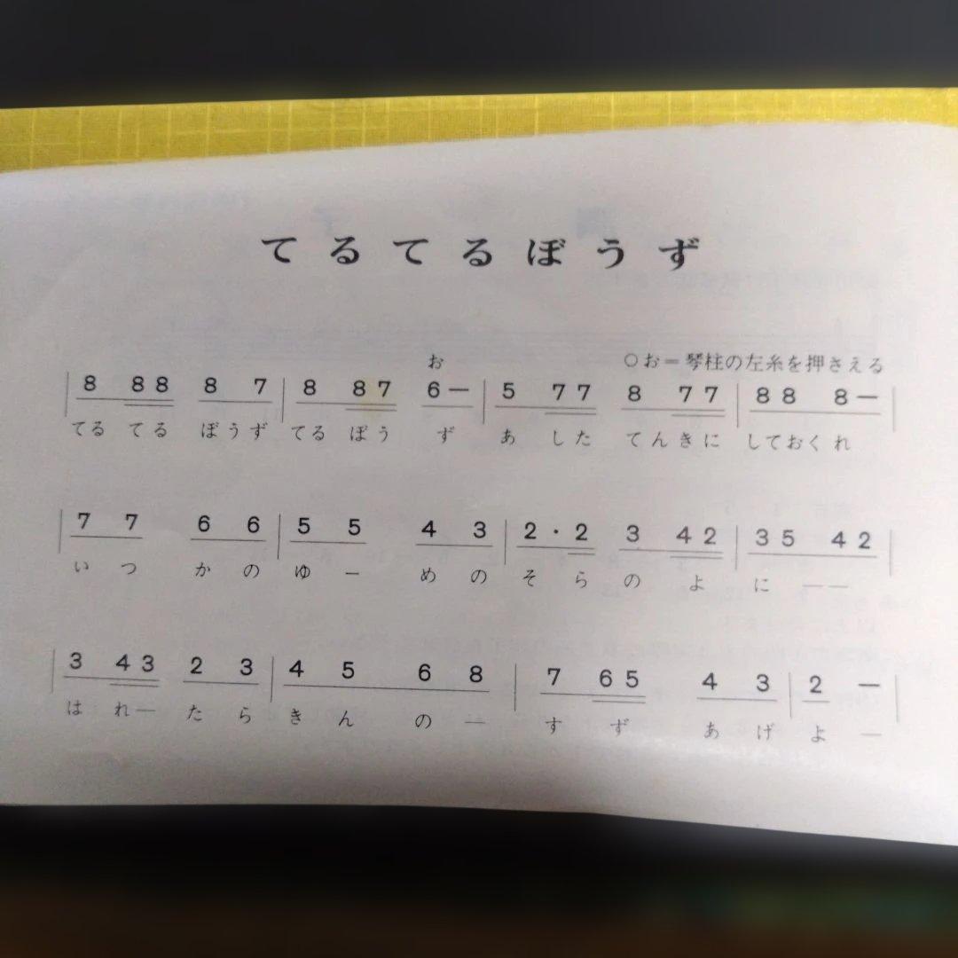 木製琴 13弦 伝統的模様 寸法43センチ