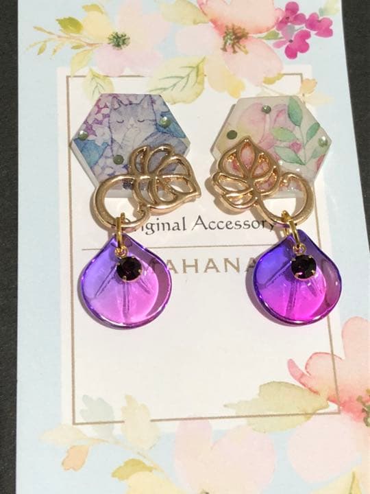 レイチェルくん専用♡お花とネコ ピアス イヤリング