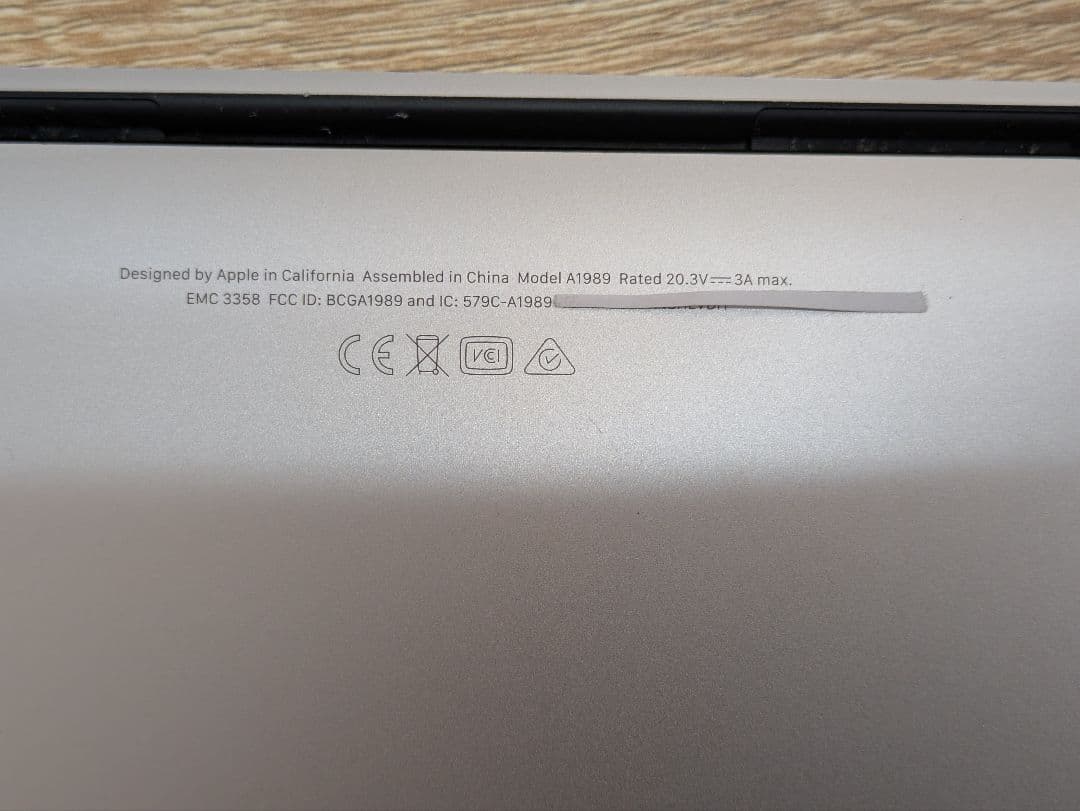 MacBook Pro 2.4GHz 8GB 512GB SSD　ジャンク品