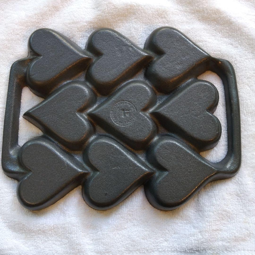鋳鉄製 ハート マフィン型 製菓 焼き型