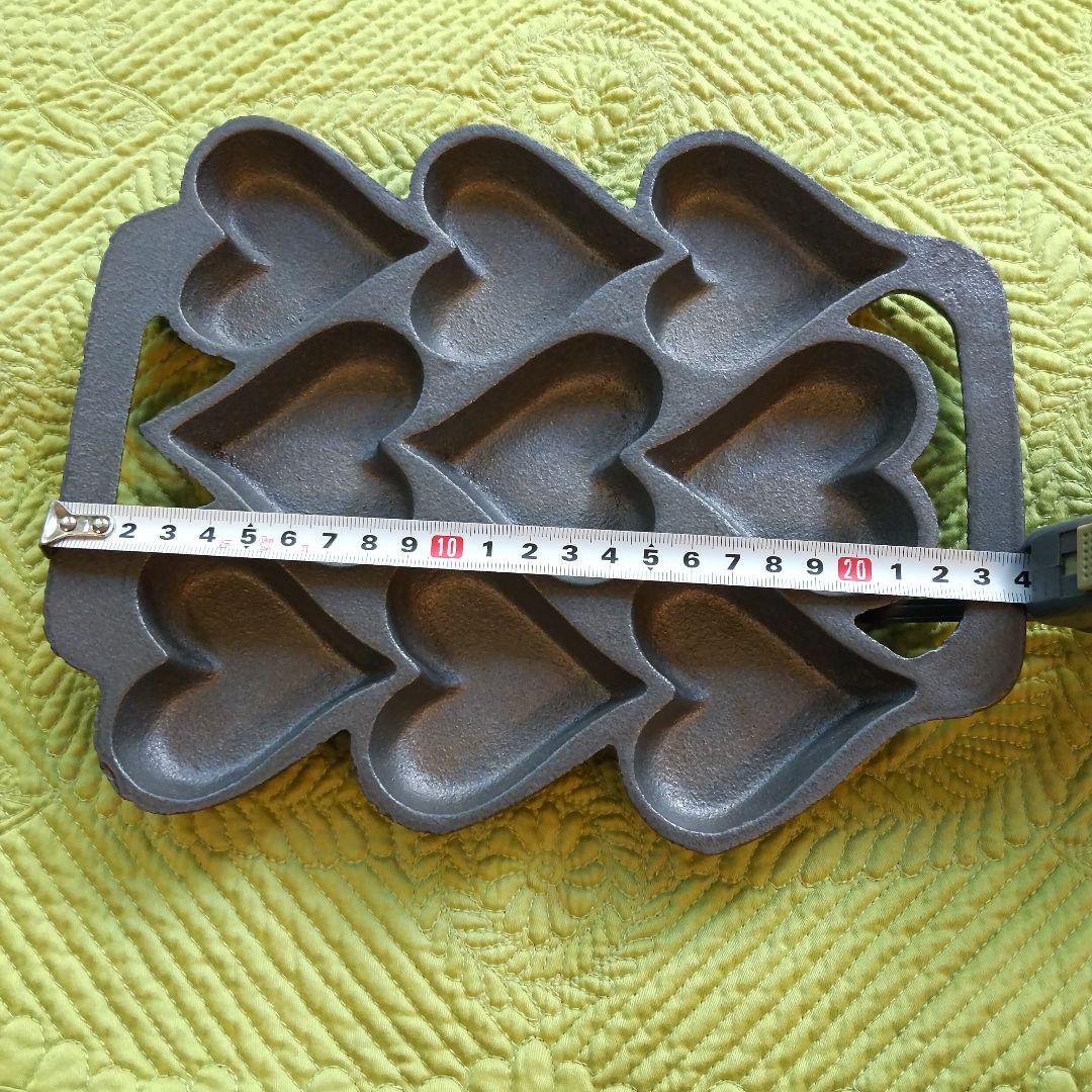 鋳鉄製 ハート マフィン型 製菓 焼き型