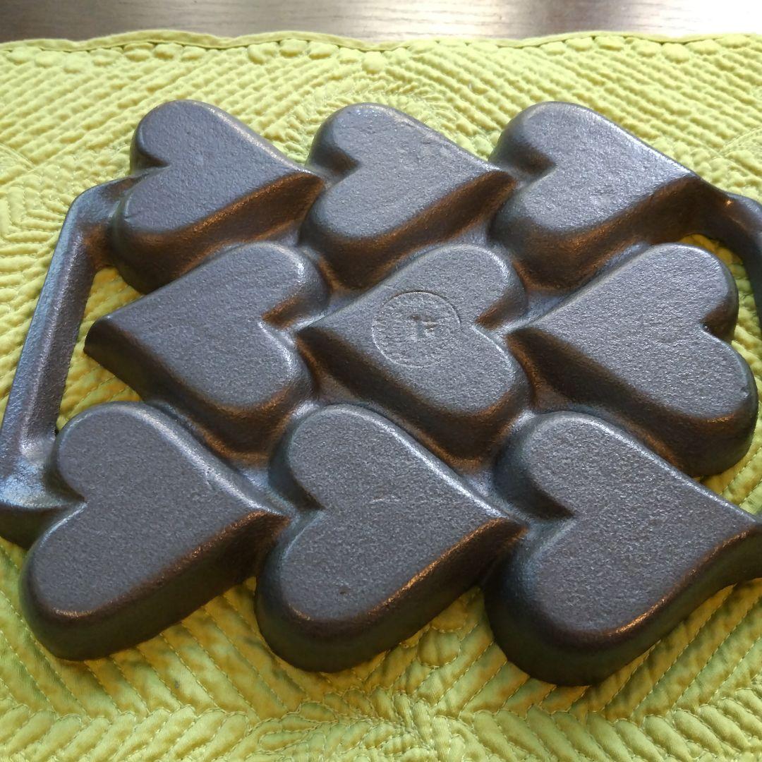 鋳鉄製 ハート マフィン型 製菓 焼き型