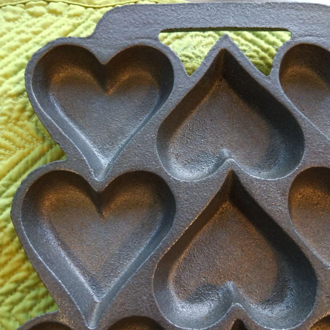 鋳鉄製 ハート マフィン型 製菓 焼き型