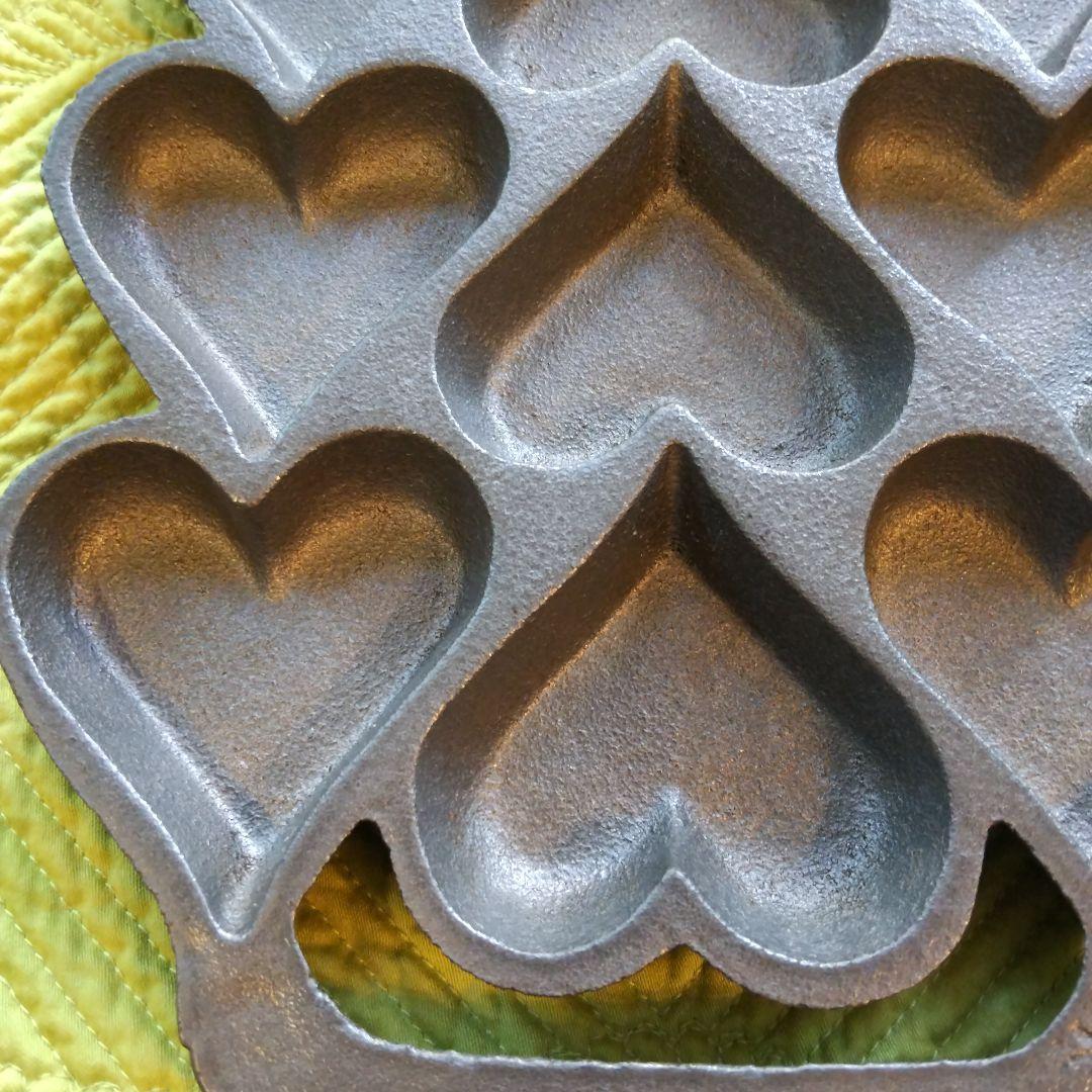 鋳鉄製 ハート マフィン型 製菓 焼き型