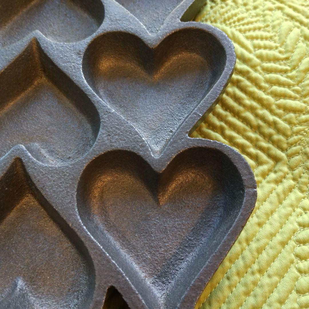 鋳鉄製 ハート マフィン型 製菓 焼き型