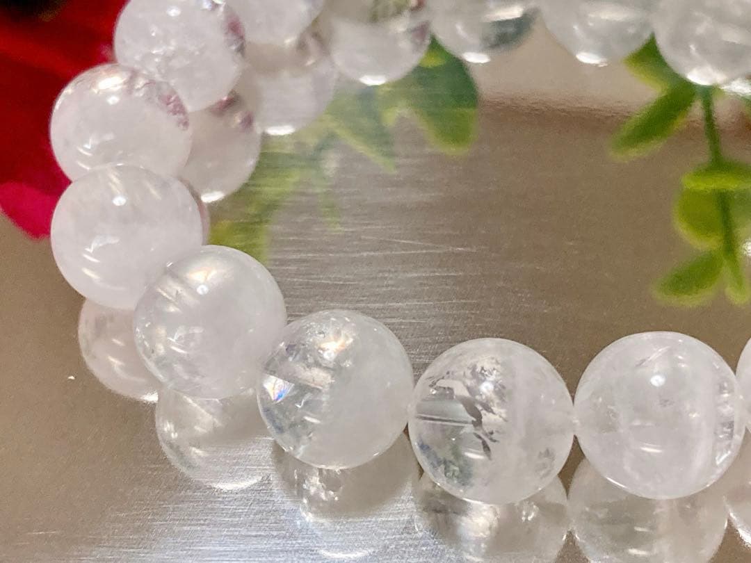 究極品質　超古代の記憶を持つ幻の水晶　ホワイトレインボーウラルレムリアン　12㎜