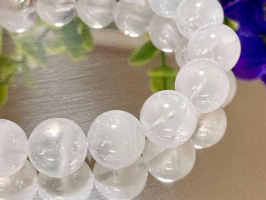 究極品質　超古代の記憶を持つ幻の水晶　ホワイトレインボーウラルレムリアン　12㎜