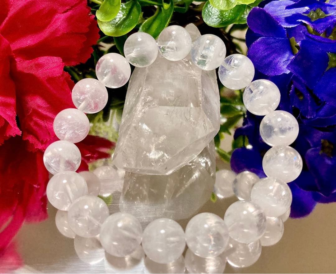 究極品質　超古代の記憶を持つ幻の水晶　ホワイトレインボーウラルレムリアン　12㎜