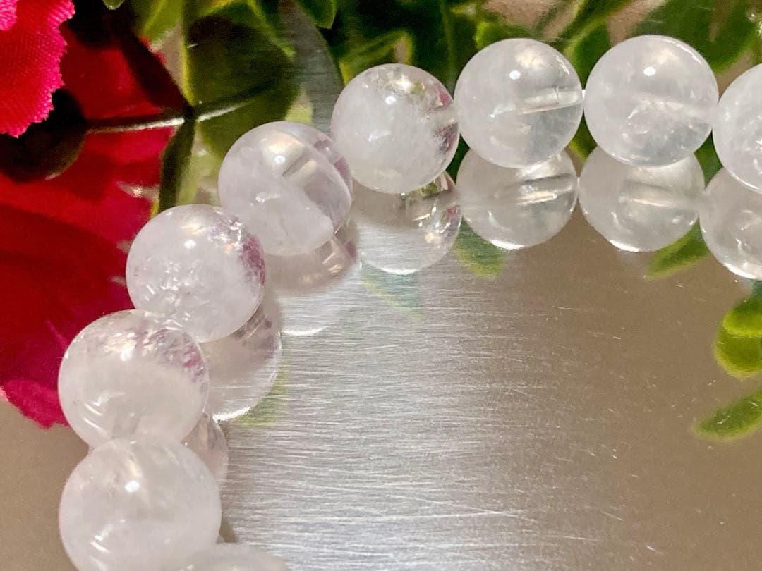 究極品質　超古代の記憶を持つ幻の水晶　ホワイトレインボーウラルレムリアン　12㎜