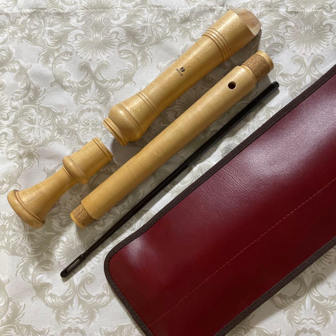 ゼンオン　アルトリコーダー　木製　説明書なし【訳あり】