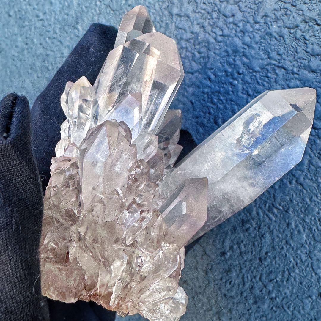 希少❗️高透明度❗虹入り☆超綺麗♡超強いパワー ヒマラヤ水晶 クラスターA1521