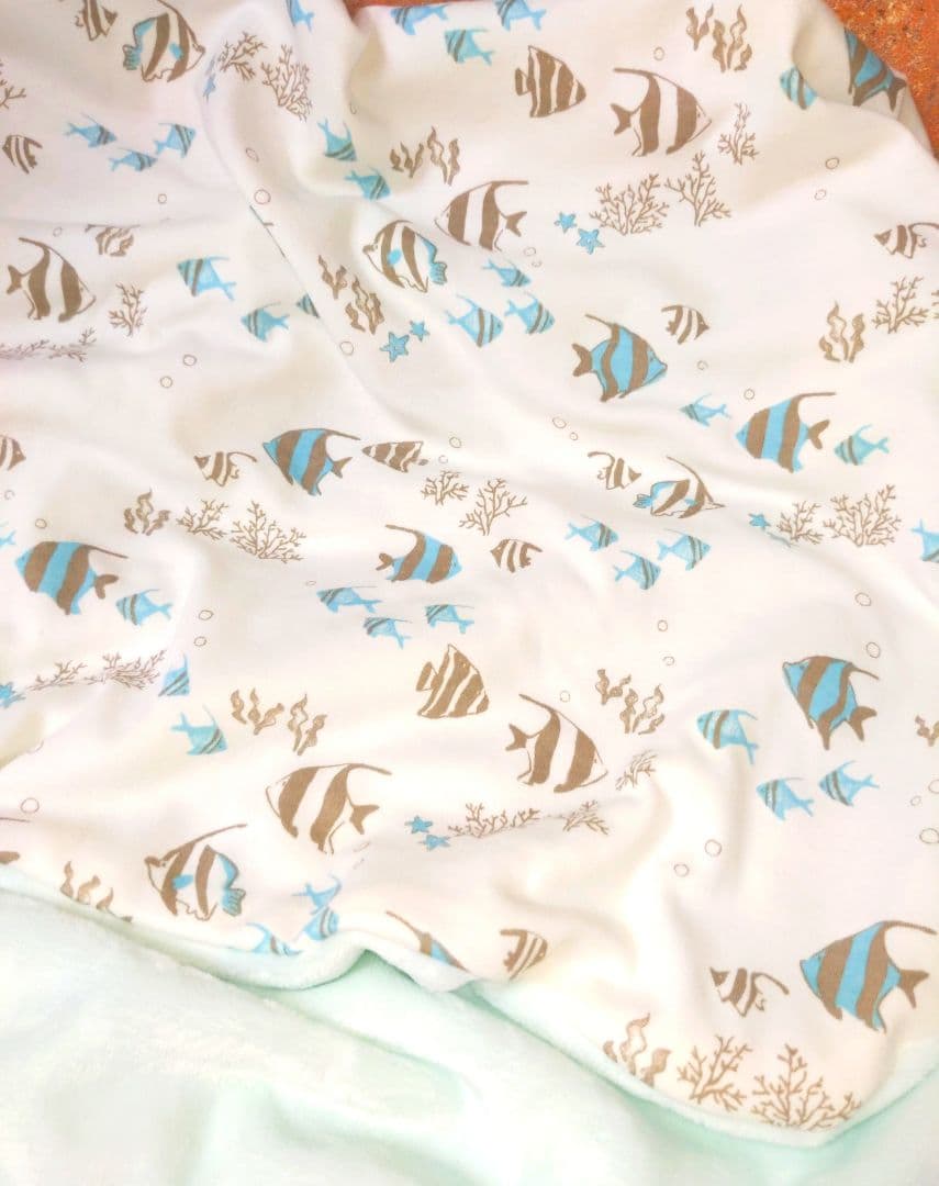 専用♥みかん❤超もちふわ♥ニット×ボア♥特大ブランケット❤②