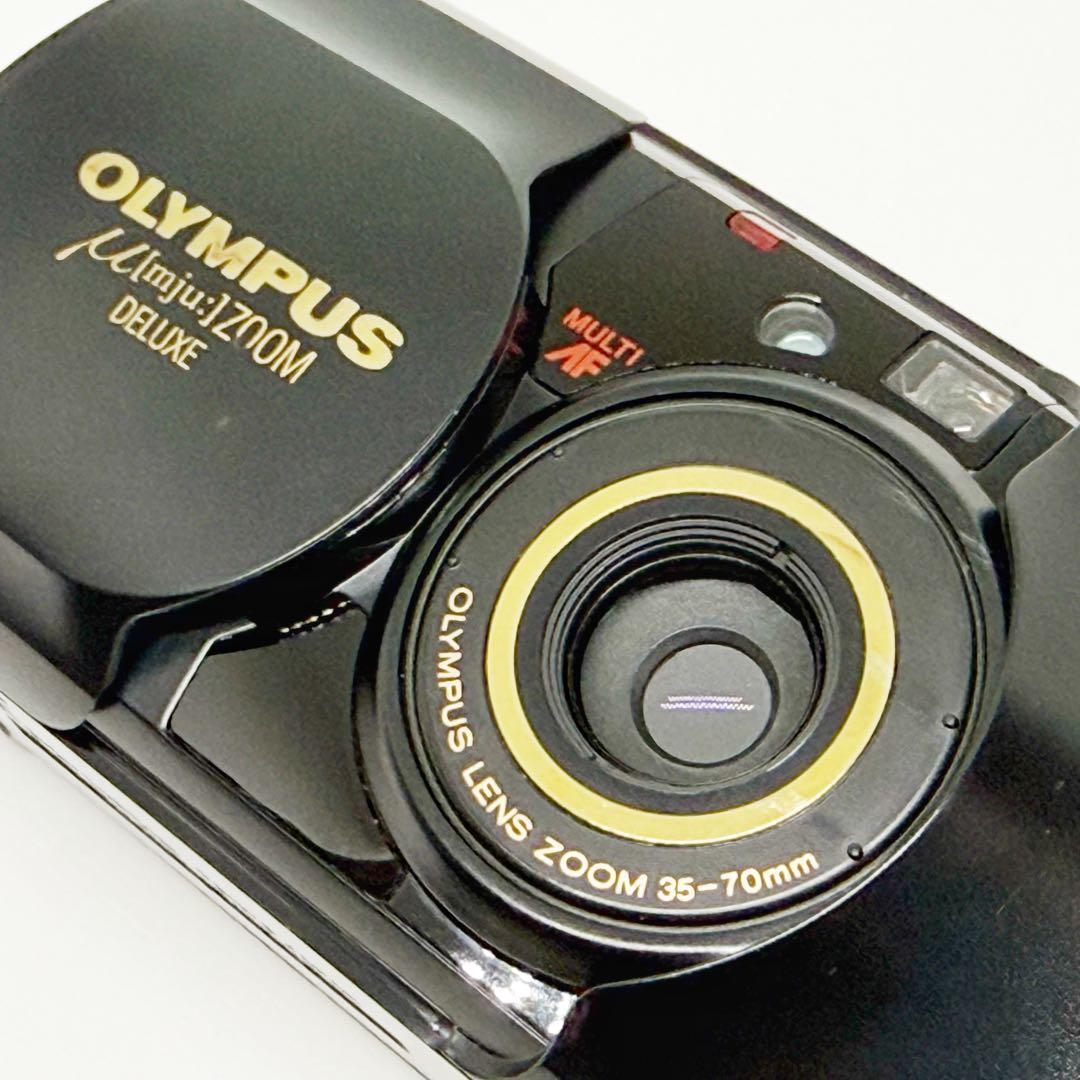 OLYMPUS μ ZOOM DELUXE ブラック&ゴールド オリンパス