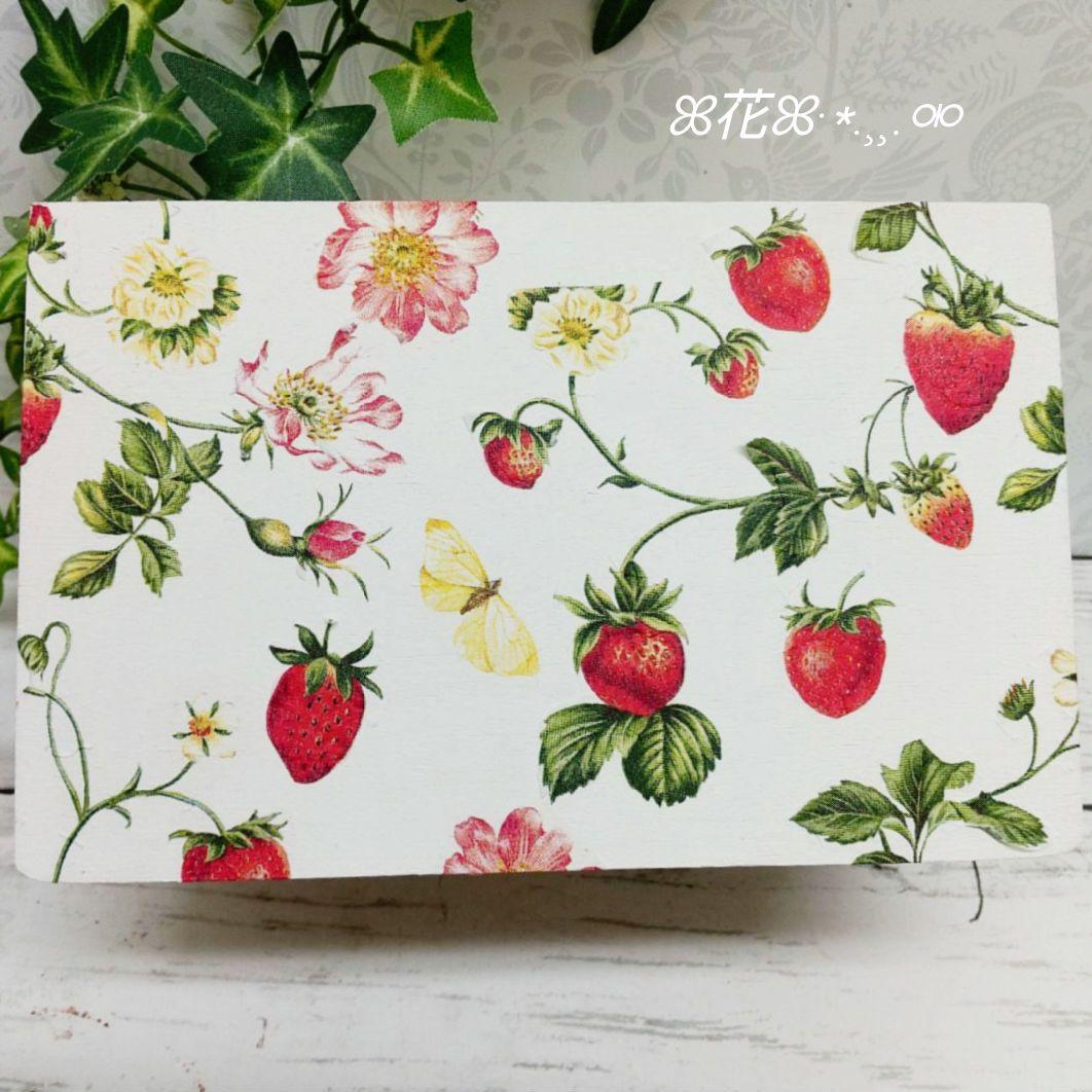 デコパージュꔛ‬ꕤ 木製引出し収納BOX♡小物入れ♡インテリア雑貨♡ガーデニング